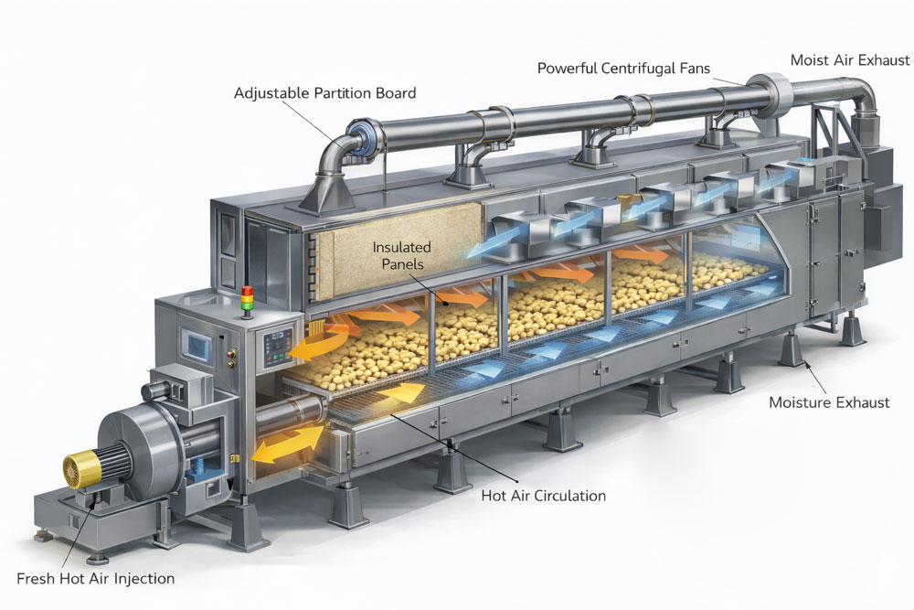 هيكل مجفف الطعام