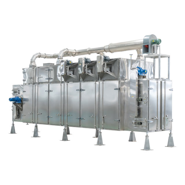 مجفف الدوران الصناعي عبر الأطعمة الأليفة والأعلاف المائية-نظام تجفيف الهواء الساخن ثنائي الاتجاه